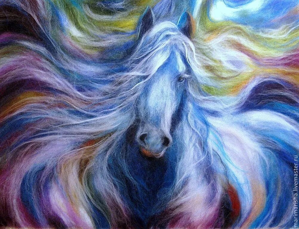 Стать шерстью. Картины марины аскеровой. шерстяная живопись. живопись шерстью. картины из шерсти.