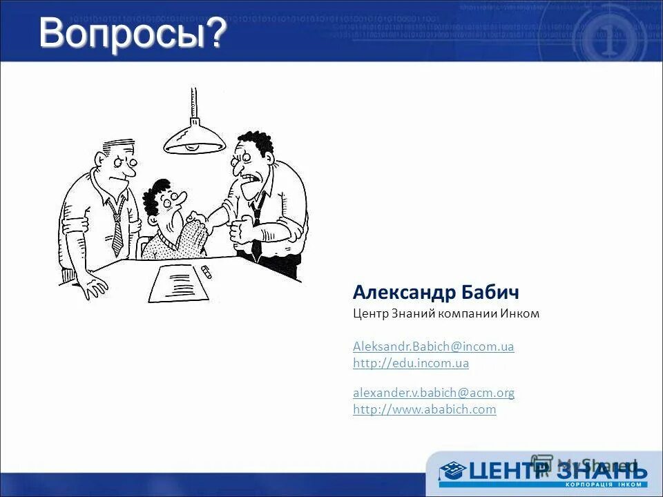 вопросы на знание организации