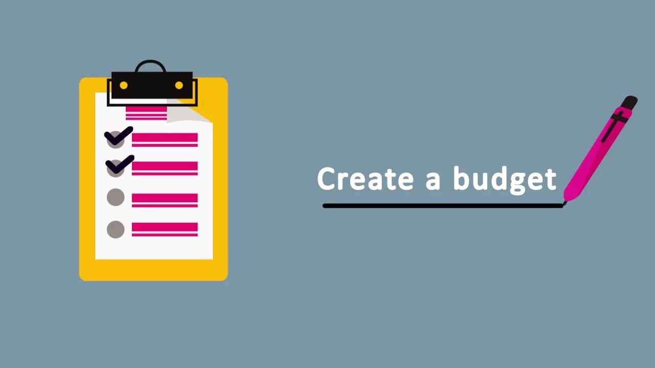 Creating budget. Create budget.