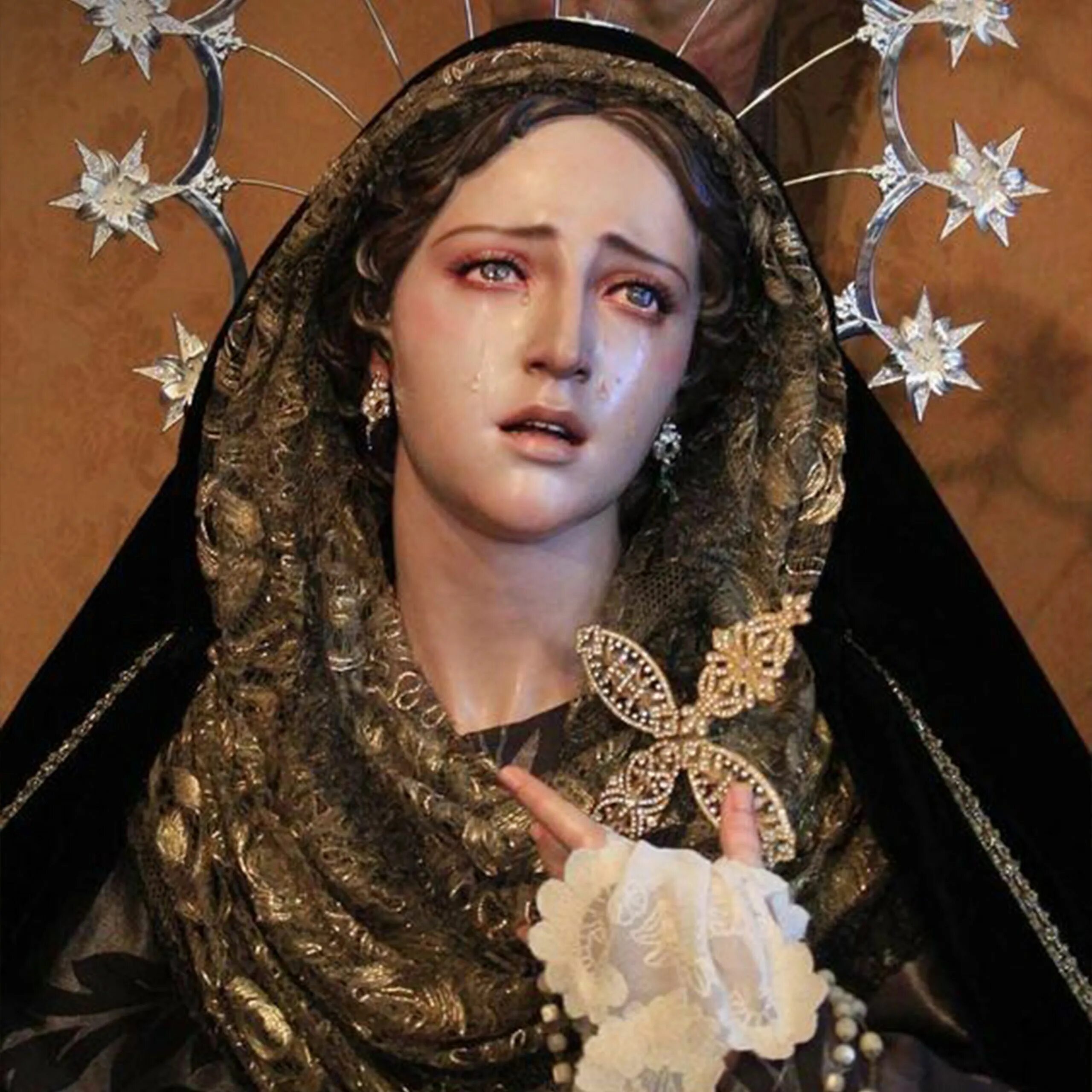 Maria de los. Virgen de los Dolores картина. Иконы готического стиля.