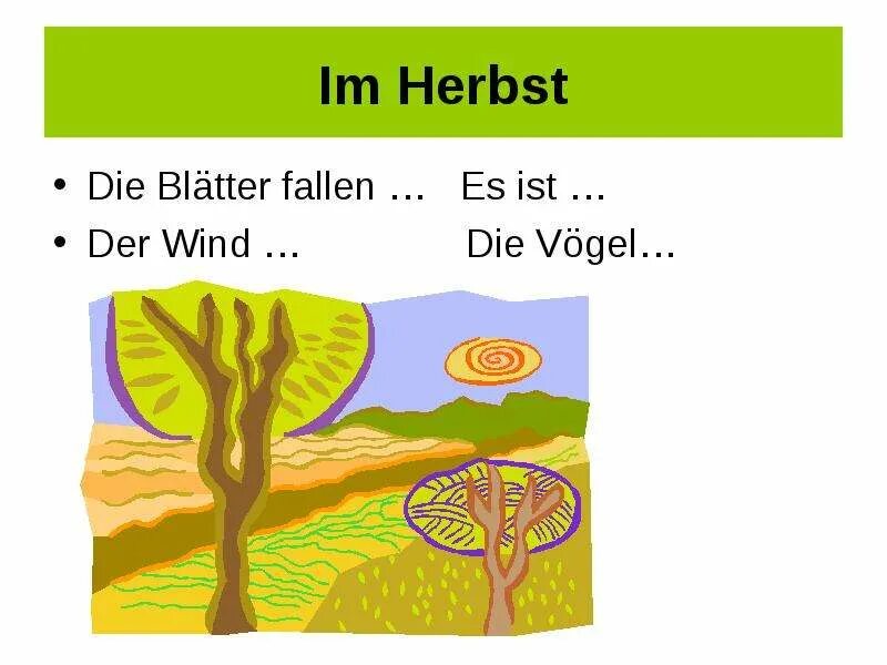 Презентация по немецкому про осень. Wie ist das wetter im herbst. Составить вопросы на немецком языке im herbst ist das wetter manchmal noch schon. Wie ist das wetter im herbst. Презентация по немецкому про осень.