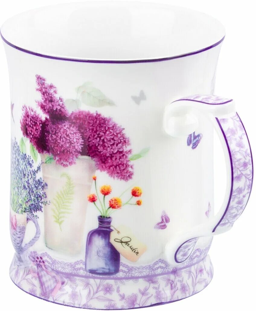 кружка anna прованс лаванда. кружка roy kirkham, 380 мл. кружки лаванда. кружка лаванда. чашка с лавандой.
