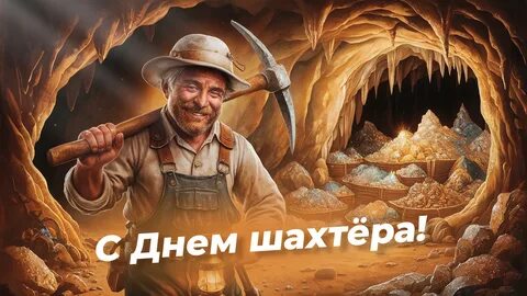 С Днем шахтера поздравляю! 