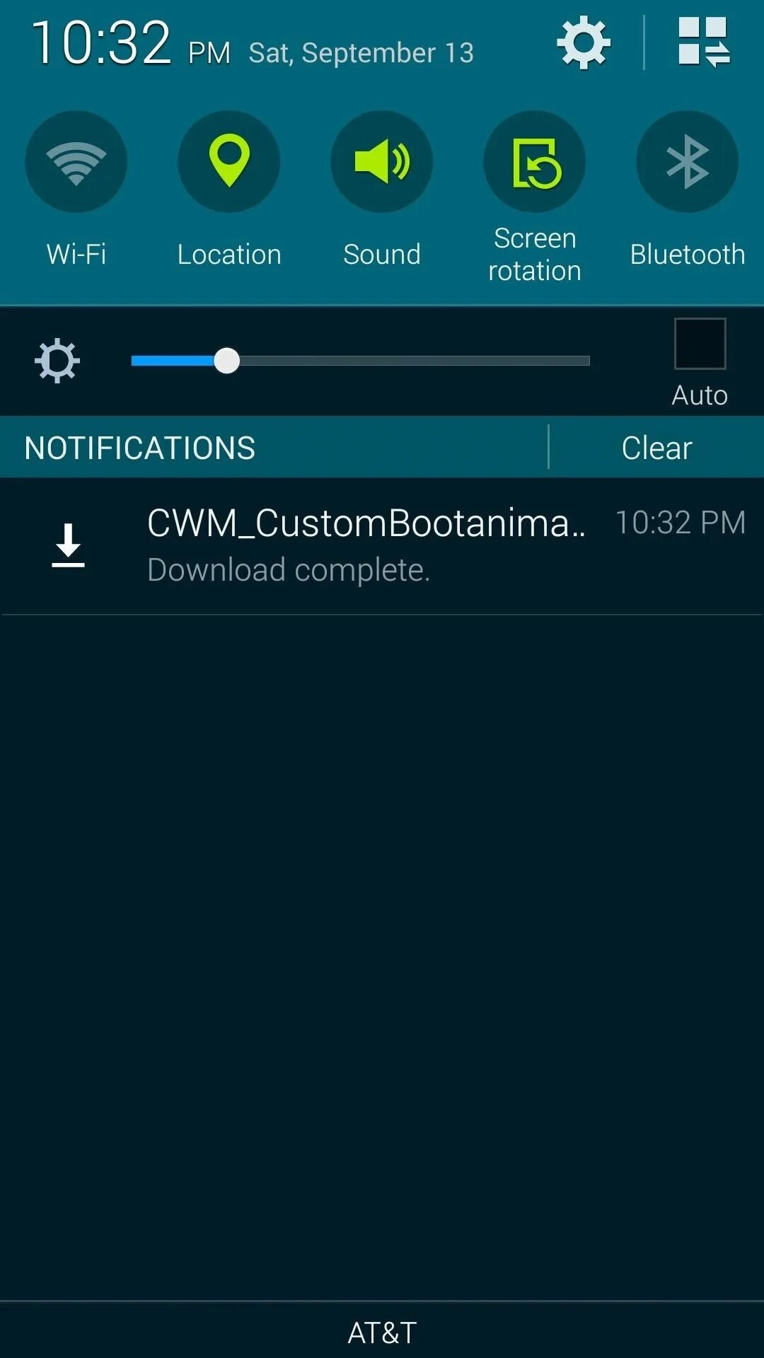 Bluetooth screen