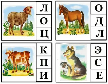 Игра буквы животные