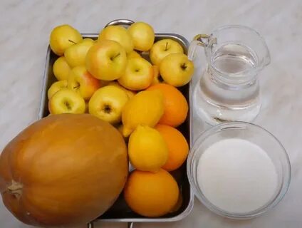 Сок из тыквы с яблоками и лимоном