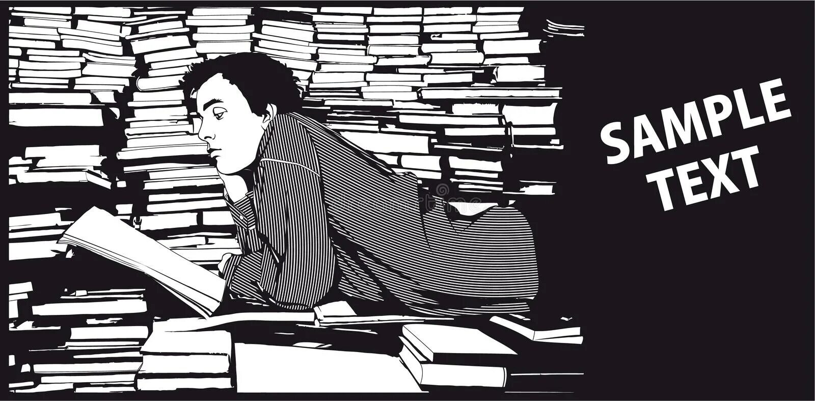 Читатель пять. Читатели в библиотеке. Много книг. Читатели в библиотеке. Школьник с учебниками.