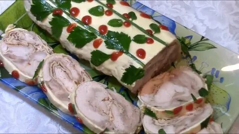 Рулет из курицы на праздничный стол