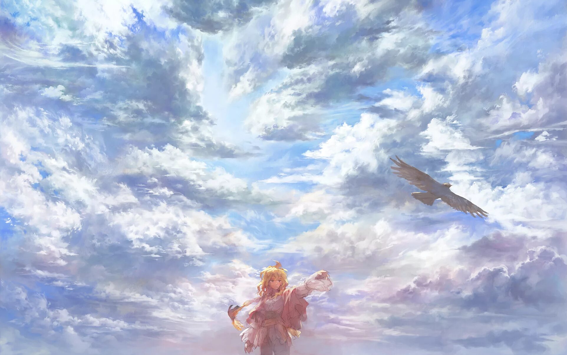 Нефела богиня облаков. Птицы в небе арт. Небо живопись. Небесные ангелы.