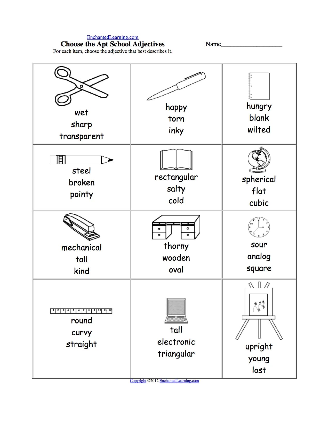 School things Worksheets. Adjectives for School. School Supplies Worksheets. School things Worksheets for Kids Kindergarten. Choose the best adjective