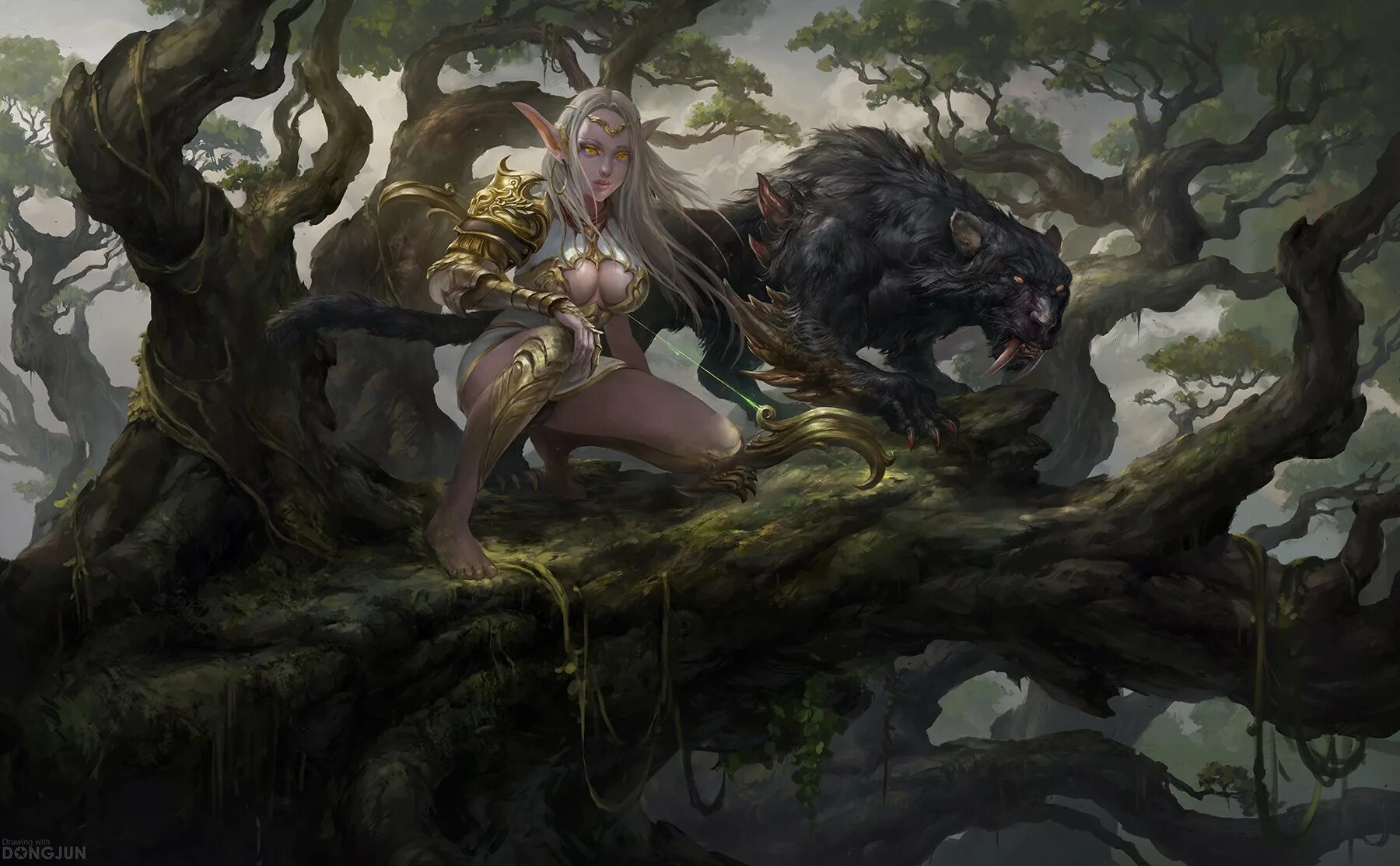 Монстр эльфы. Лесные монстры фэнтези. Темный эльф днд арт. Юноша и дракон фэнтези. Marmar artist.