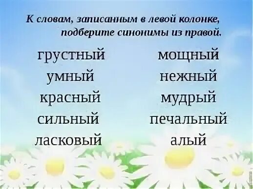 Синонимы антонимы 1 класс презентация