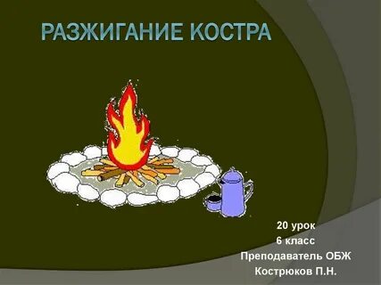 Условные знаки костра