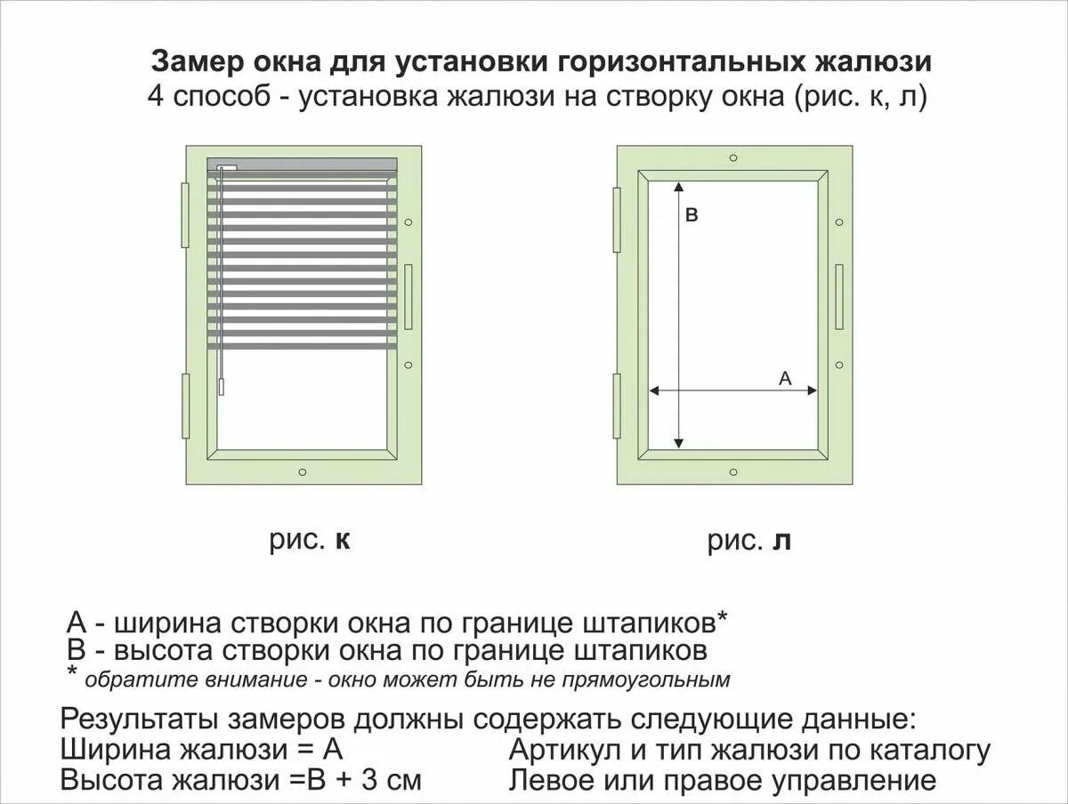 Как выбрать размер жалюзи на окно