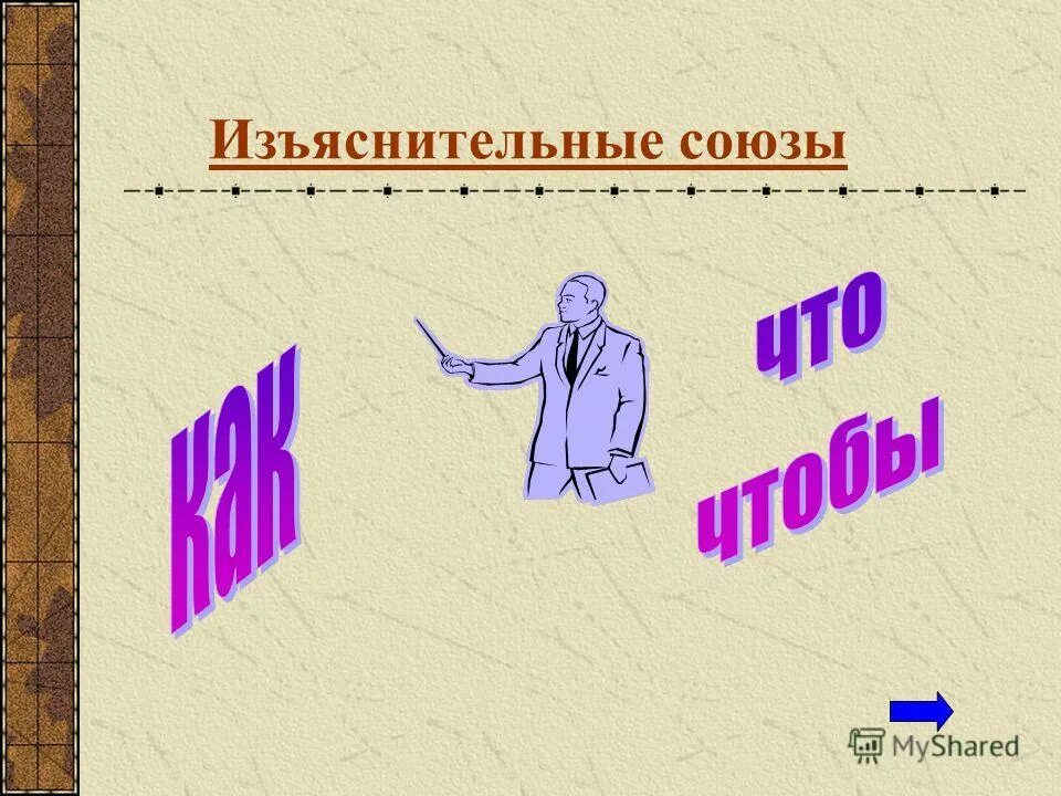 Изъяснительные Союзы. Повторение темы «Союз».