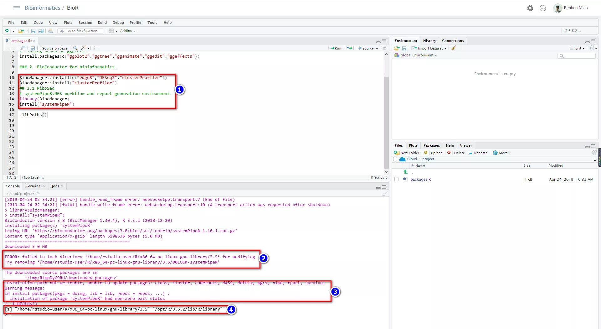 Site packages is not writeable