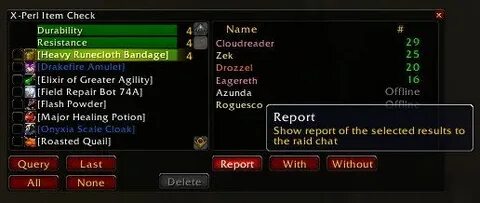 Check items