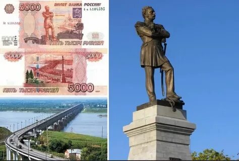 Какие города изображения на купюрах