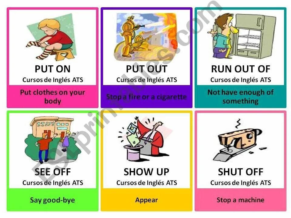Put on top. English phrasal verbs flashcards. put off. идиома put off. phrasal verbs for kids.