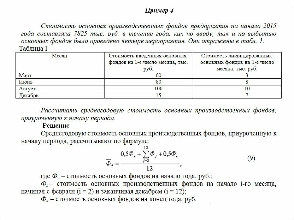 Стоимость основных средств предприятия на конец года формула. Стоимость основных производственных фондов. Стоимость производственных фондов. Стоимость основных производственных фондов предприятия. Определить стоимость основных средств на конец года