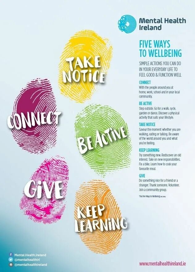 To keep there well being. World Mental Health Day.