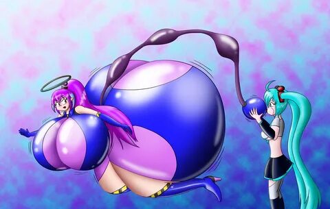 Breast inflation popping.