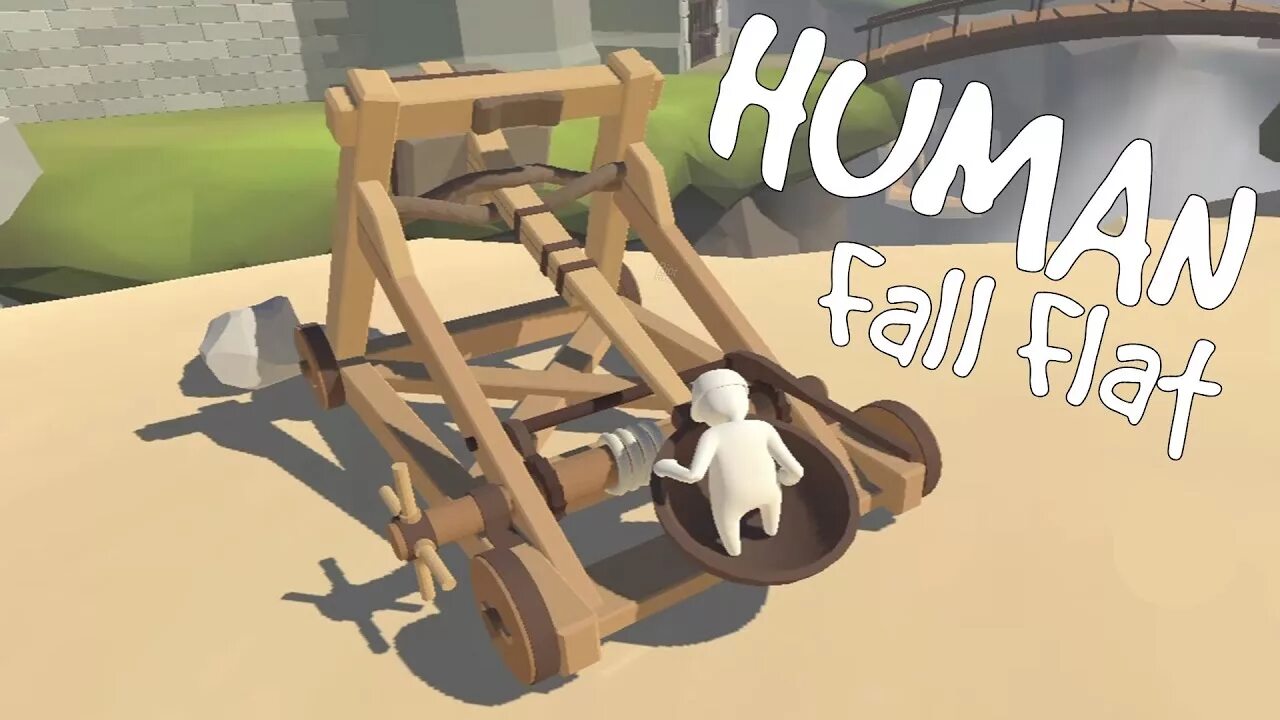 Human Fall Flat замок. Human Fall Flat катапульта. Хуман фал Флат. Human Fall Flat прохождение замок.