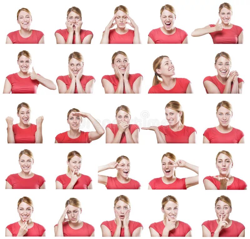 Gestures and facial expressions
