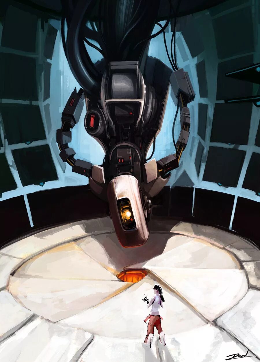 Ref portal. Гладос из portal 2. гладос из портал 2 арт. гладос и уитли. портал 2 глэдос.