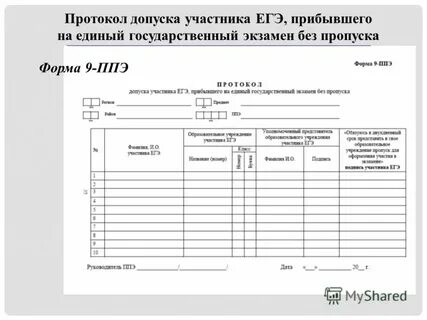 Когда осуществляется допуск участников экзамена в ппэ