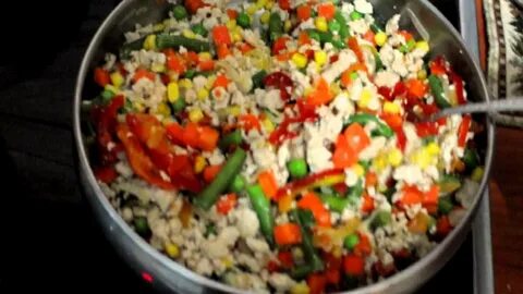 Рецепт с мексиканской смесью и курицей