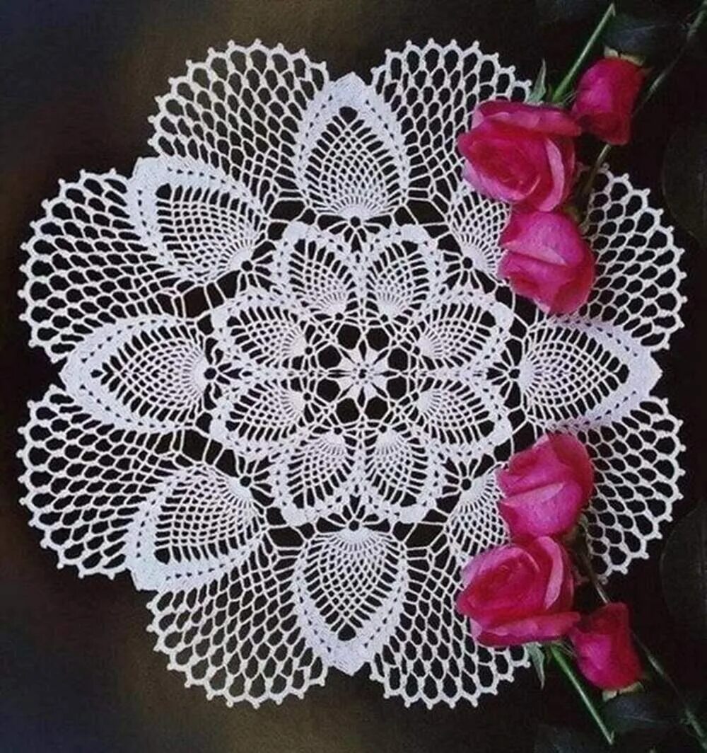 Сказочно красивая салфетка крючком. МК салфетка Doily. Вязание крючком салфетки. Объемные салфетки. Кружевные салфетки крючком.