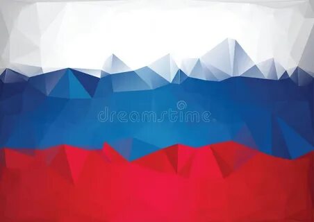 Бело сине красный фон треугольниками