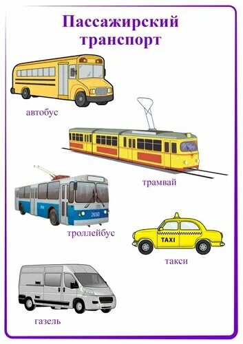 Пассажирский транспорт. Карточки с изображением транспорта. Карточки пассажирский транспорт. Пассажирский транспорт для детей. Автобус троллейбус трамвай маршрутные