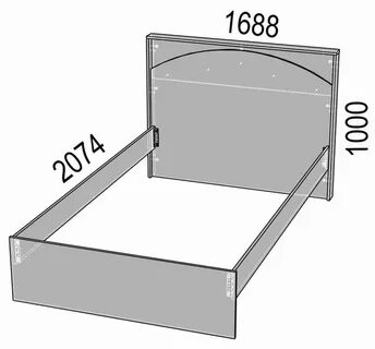 Кровать 160х200 схема