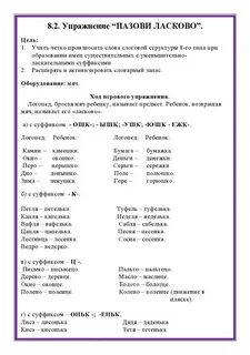 Слоговая структура онр