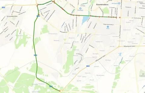 Маршрут 239 на карте