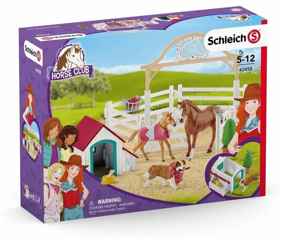 Игровой набор шляйх. Наборы horse club. Schleich 42344. Набор schleich большой конный турнир. Стойло с лузитанской кобылой.