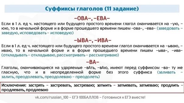 Задания на суффиксы егэ. Теория к 11 заданию егэ по русскому. правило для 11 задания егэ по русскому языку. 11 задание егэ русский язык исключения. задание 11 егэ русский теория.