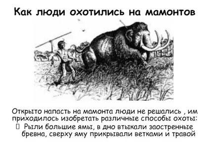 Как люди охотились