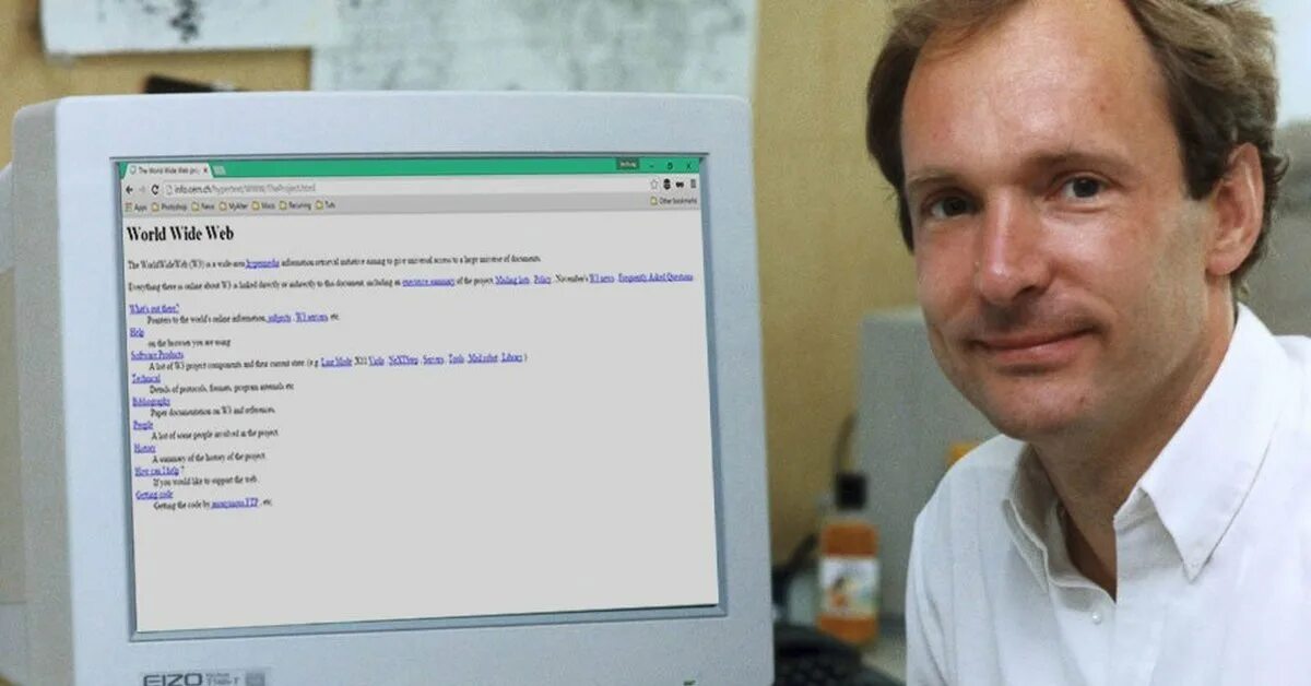Созданы ли. Тим Бернерс ли 1991. Тим Бернерс-ли и Роберт Кайо. Тим Бернерс-ли интернет. Тим Бернерс-ли его первый компьютер.