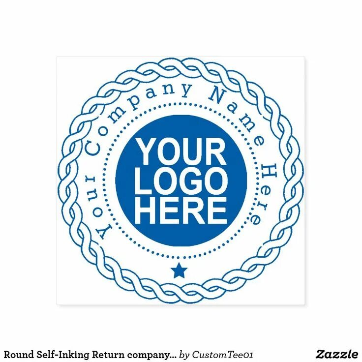 Round stamp. Design for stamp Round. Company stamp example. Logo Round Charity. Return company