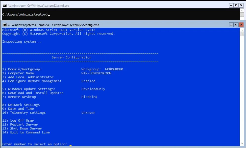 Hyper xp. Sconfig windows server. windows server 2019. виндовс сервер 2019. установка hyper-v server 2019.