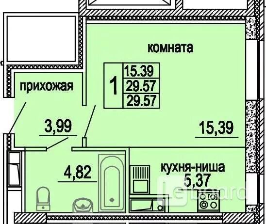 1к студия