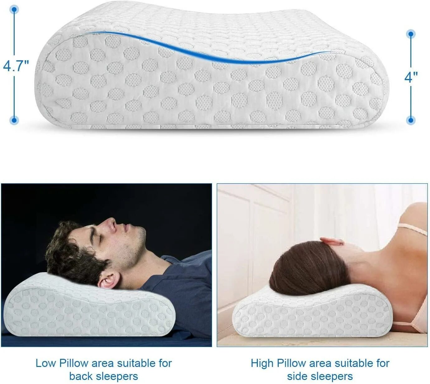 Memory foam pillow. Прохладная подушка. duo high подушка. cervical pillow for stomach sleepers.