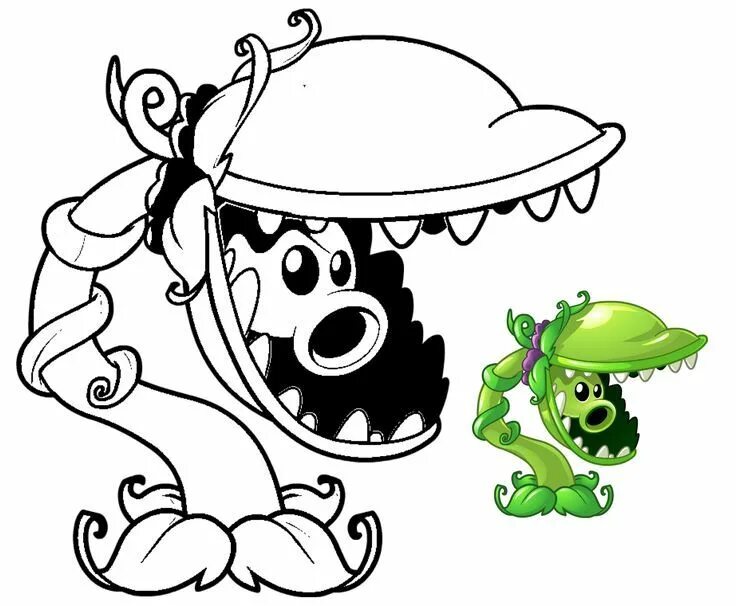 Растения против зомби раскраска для детей распечатать Magical coloring box Plants and Zombie Coloringpages YouTube