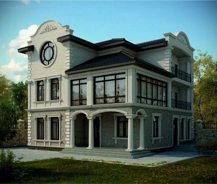Фасад здания дома. Классические фасады зданий. классический декор фасада. красивые фасады с лепниной. современный фасадный декор.