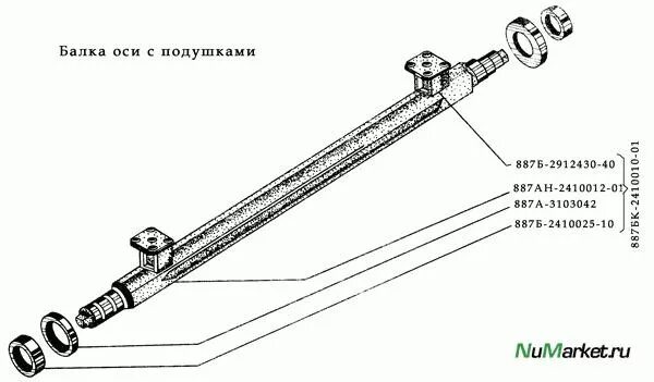 Чертеж ступицы тракторной телеги на 6 шпилек Ступица, запчасти на 2ПТС-4, 2ПТС-6, КТУ-10А, ПРТ-10 в г. Запорожье