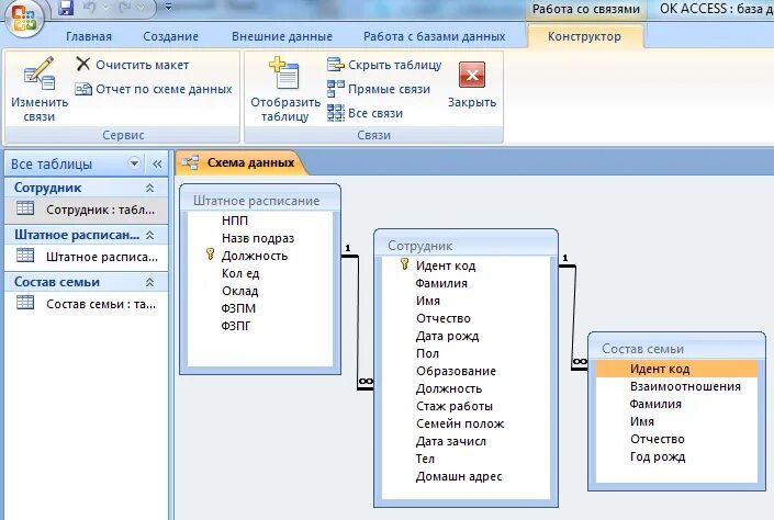 Связи данных access. База данных access. Таблица базы данных access. Сотрудники база данных аксесс. База данных как создать в access.