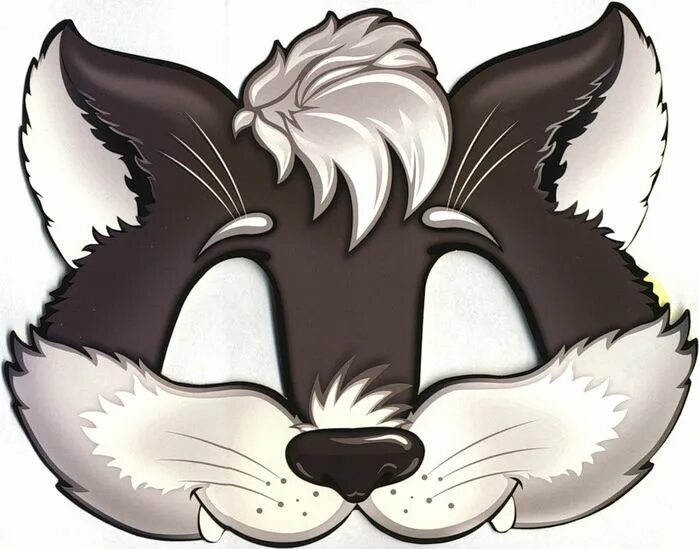 Wolf Mask Template Free Printable Papercraft Templates Animal mask templates, An